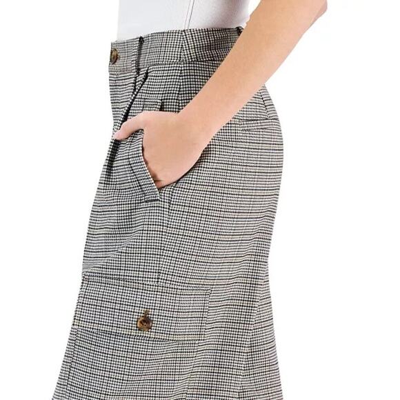 Tommy Hilfiger Women's Houndstooth Ankle Cargo Pants Size 16 - Picture 2 of 6